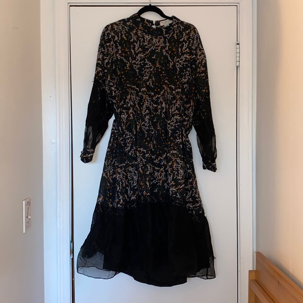 Knee Length Lace & Tulle Dress